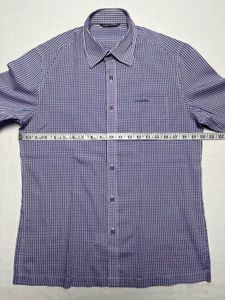 Crocodile Checkered Shirt (Purple/Blue)