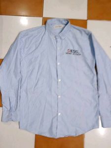 Diesel LACOSTE Denim Division Striped Shirt