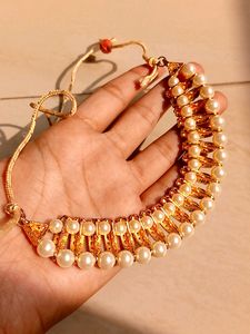 Pink AD Stones Embedded Necklace Set