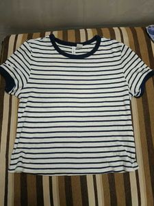 Striped Crew Neck T-Shirt