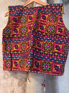 Heavy Embroidered Ethnic Vest, Bust-36/34