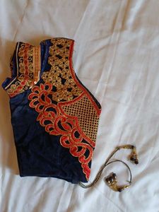 Embroidered Ethnic Blouse - Party Wear