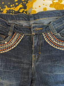 Embellished Capri Jeans