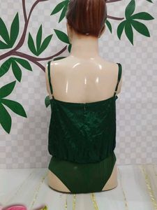 (488)Emerald Green Bodysuit