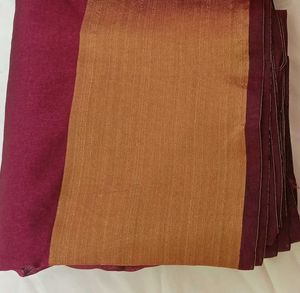 2000 coins Maroon Cotton Silk Saree with blouse pi