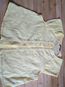Light Yellow Lace Trimmed top
