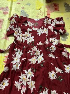 Floral Print Midi Dress