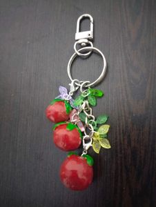 Cute Cherry Tomato Keychain