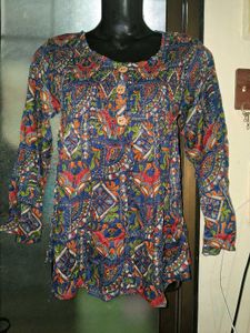 Boho Print Kurta Top