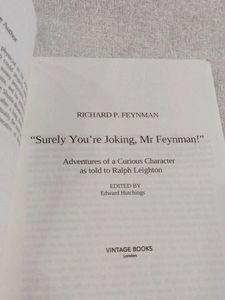 SURELY You RE JOKING MR FEYNMAN