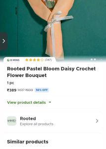 Handmade Crocheted Flower Bouquet