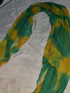 Yellow Kurta with Green Print