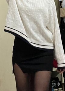 Mini Skirt with Slit