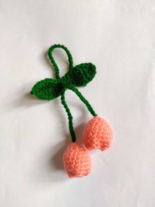 Handmade Crochet Tulip Hair Tie