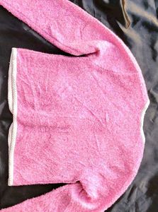 (Made In Korean) Pink Knit Cardigan