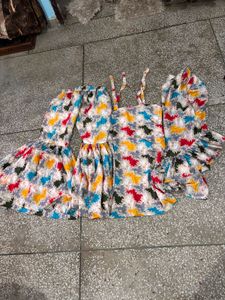 Colorful Printed Sharara Suit