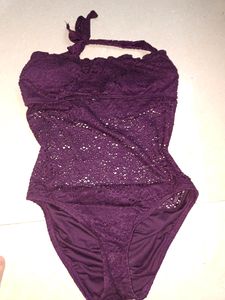 PINTEREST Crochet Halter Bandeau Bodysuit