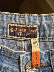 CATCH ME Blue Skin Fit Jeans | Size 28