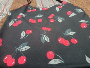 Cute Cherry Print Cami Top