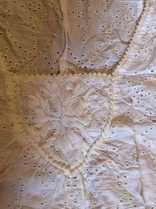 White Pure Cotton Chickenkari Top