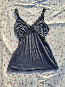 Sparkly Lace Trim Cami Top