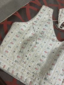 Embroidered Mirror Work Blouse