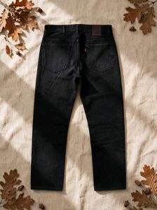 Black Straight Fit Jeans for Men