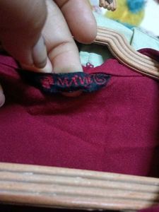 Maroon Kurta