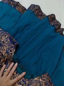 blue long gown