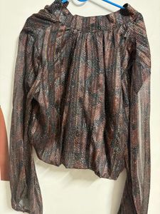 Vintage Kibo Sheer Blouse - L
