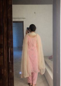 Elegant Pink Embroidered Salwar Suit
