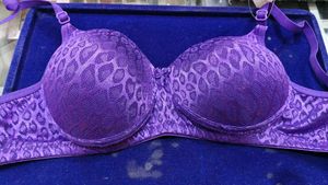 Beautiful Purple net padded Bra