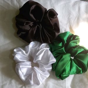 three satin scrunchies  combo Krishmis Offer