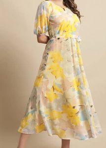 Floral Print Midi Dress