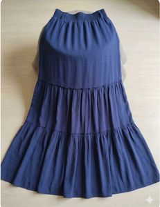 Sale 🔥CAMAIEU Paris Tiered Blue Maxi Skir