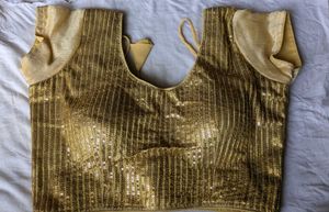 Sparkling Gold Sequin Blouse