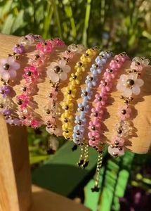 Daisy Beaded Bracelet- Pack Of 3