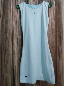 Sleeveless White A-Line Dress
