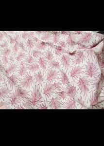 Pink Printed Kurta with Plain Pin