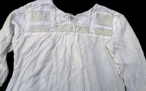 White cotton kurti / top🤍
