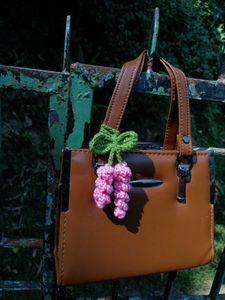 crochet Grape Charm