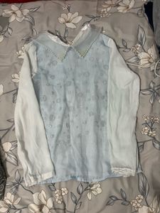 Elegant White Sheer Top