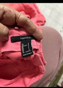 Forever-21 Bootcut Coral Pink Pants