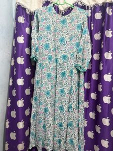Flowy Floral Print Kurta with pant