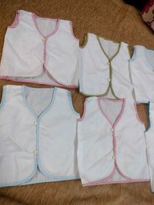 Bundle of 6 White Baby Tops