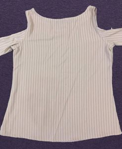 Striped Top with Unique Sleeve Detail