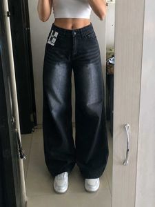 Wide Leg Baggy Black Jeans
