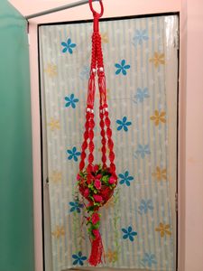 Hand Made By Me Hanging Pot Holder. (without Pot And Flowers)