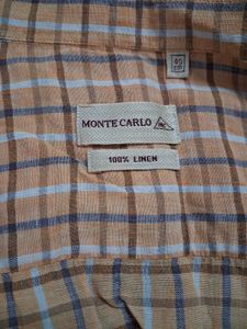 Monte Carlo Plaid Linen Shirt