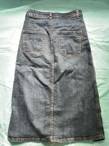 Women's Denim Maxi Skirt